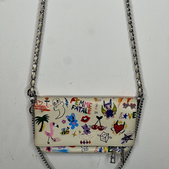 Rock Nano Humberto Cruz Crossbody - Zadig & Voltaire - Leather - Beige - Picture 13 of 16